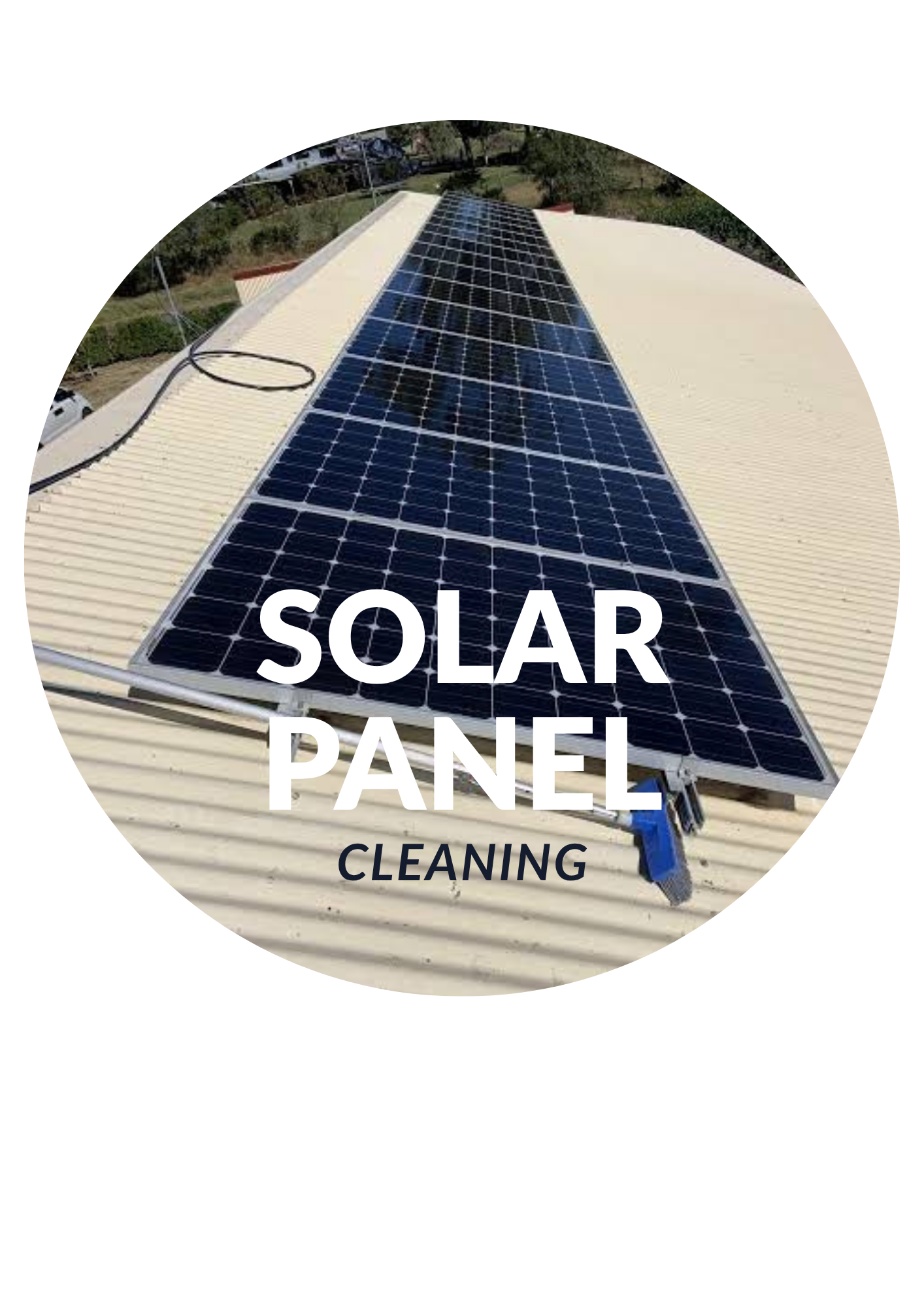 Solar panel cleaning service