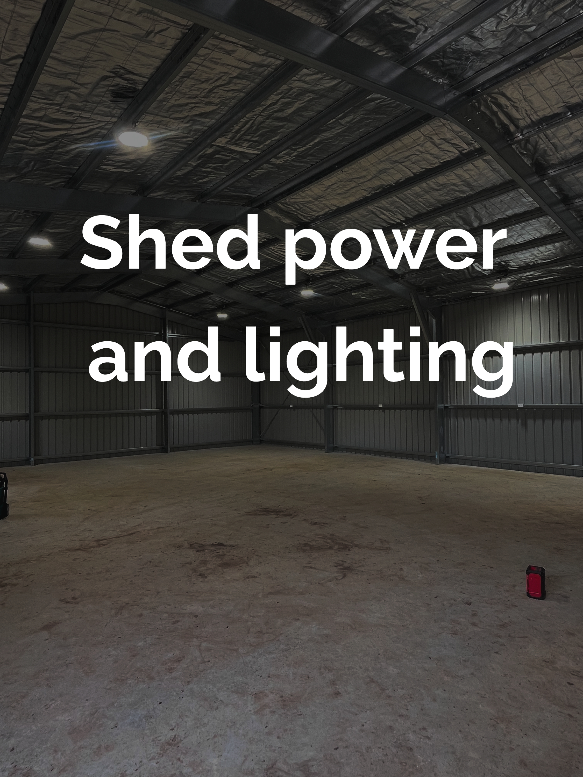 Shed services work by Fierce Electrical